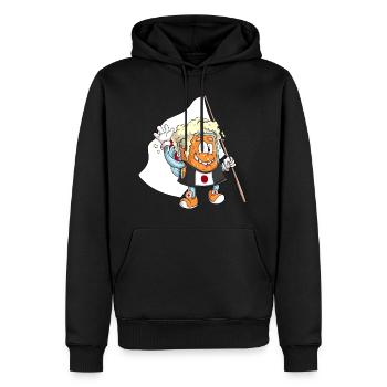 Beer Fan of Japan - Men’s Premium Organic Hoodie - black - Front - Nico (187cm)