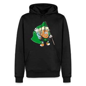 Fan de bière d’Arabie Saoudite - Sweat à capuche Premium bio Homme - noir - Devant - Nico (187cm)