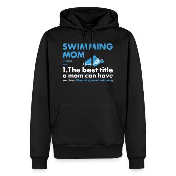 Sport Mom Swimming - Männer Premium Bio Hoodie - Schwarz - Vorne - Nico (187cm)
