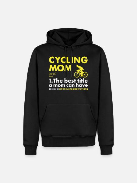 Sport Maman Cyclisme - Sweat à capuche Premium bio Homme - noir