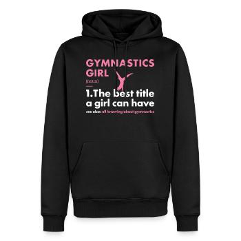 Sport Girl Gymnastics - Männer Premium Bio Hoodie - Schwarz - Vorne - Nico (187cm)