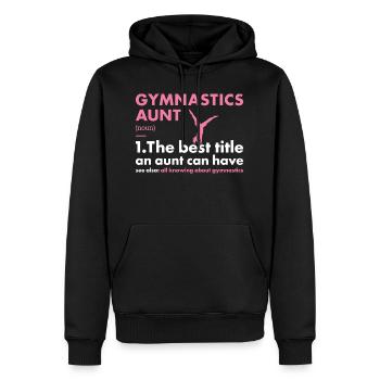 Sport Aunt Gymnastics - Männer Premium Bio Hoodie - Schwarz - Vorne - Nico (187cm)