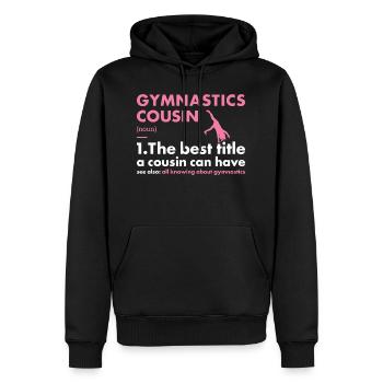 Sport Cousin Gymnastics - Männer Premium Bio Hoodie - Schwarz - Vorne - Nico (187cm)