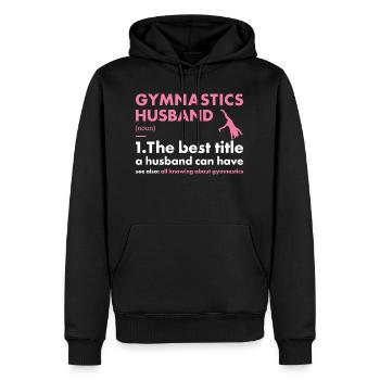 Sport Husband Gymnastics - Männer Premium Bio Hoodie - Schwarz - Vorne - Nico (187cm)