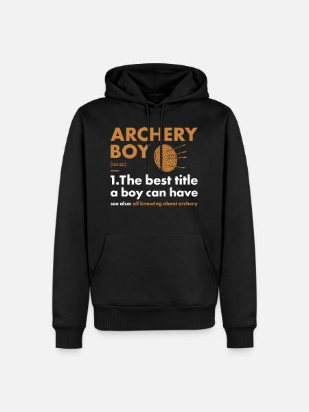 Sport Boy Archery - Men’s Premium Organic Hoodie - black