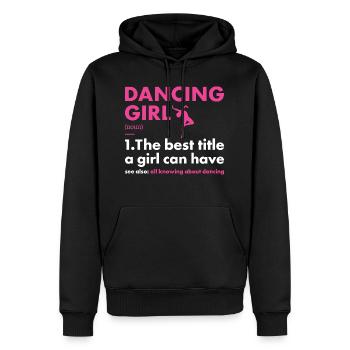 Dancer Girl Definition Dancing - Männer Premium Bio Hoodie - Schwarz - Vorne - Nico (187cm)
