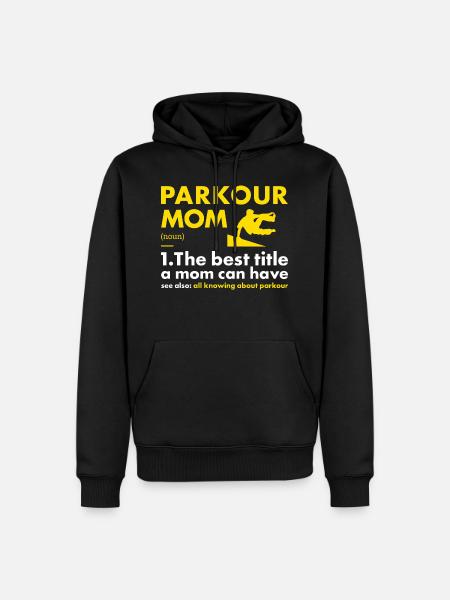 Traceur Mom Definition Parkour - Men’s Premium Organic Hoodie - black