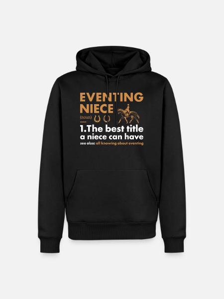Rider Niece Definition Eventing - Men’s Premium Organic Hoodie - black
