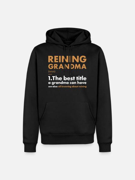 Pure Grandma Definition Reining - Men’s Premium Organic Hoodie - black