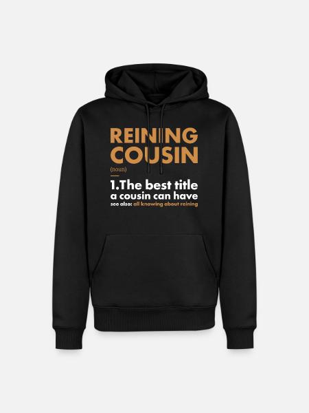 Pure Cousin Definition Reining - Men’s Premium Organic Hoodie - black