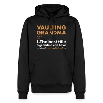 Vaulter Grandma Definition Vaulting - Männer Premium Bio Hoodie - Schwarz - Vorne - Nico (187cm)