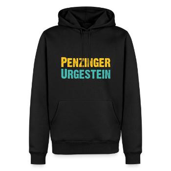 Penzinger Urgestein Wien Österreich Spruch - Männer Premium Bio Hoodie - Schwarz - Vorne - Nico (187cm)