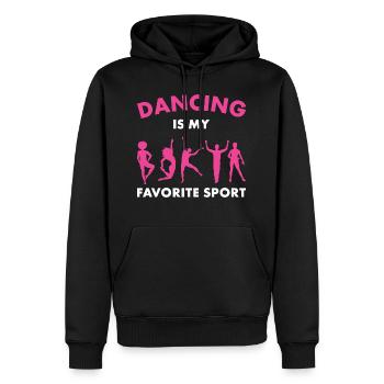 La danse est ma danseuse sportive préférée - Sweat à capuche Premium bio Homme - noir - Devant - Nico (187cm)