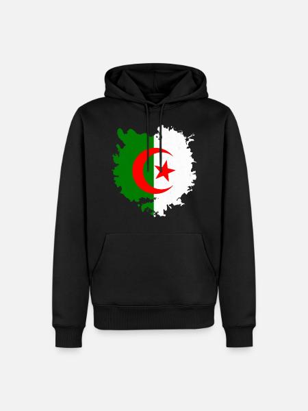 Algeria - Men’s Premium Organic Hoodie - black