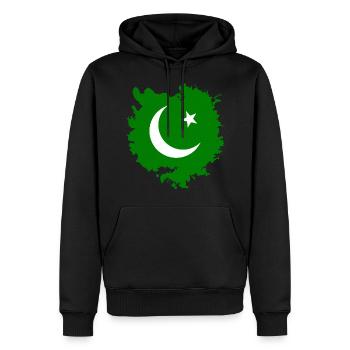 Pakistan - Sweat à capuche Premium bio Homme - noir - Devant - Nico (187cm)