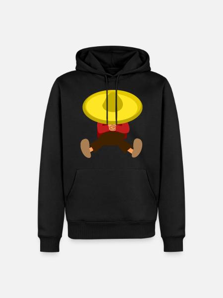 Mexican makes siesta - Men’s Premium Organic Hoodie - black