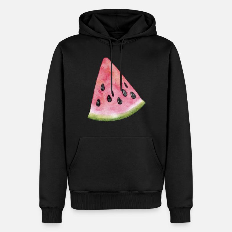 Pastèque Melon - Sweat à capuche Premium bio Homme - noir