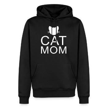 Chats Maman Chat Maman Maman Maman Meow Meow animaux domestiques - Sweat à capuche Premium bio Homme - noir - Devant - Nico (187cm)