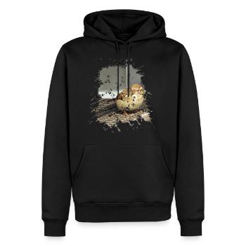 C’est un nom populaire - Sweat à capuche Premium bio Homme - noir - Devant - Nico (187cm)