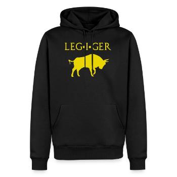 LEGIO I GERMANICA ROMA ROM SOLDIER SPQR - Men’s Premium Organic Hoodie - black - Front - Nico (187cm)