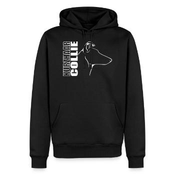 COLLIE DE CHEVEUX COURTS Wilsigns Profile Dogs Dog - Sweat à capuche Premium bio Homme - noir - Devant - Nico (187cm)