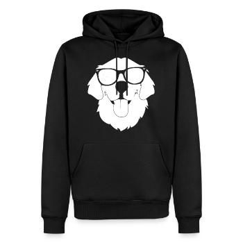 America Golden Retriever 4th of July T-Shirt for M - Männer Premium Bio Hoodie - Schwarz - Vorne - Nico (187cm)
