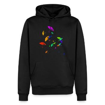 Regenschirme - Männer Premium Bio Hoodie - Schwarz - Vorne - Nico (187cm)