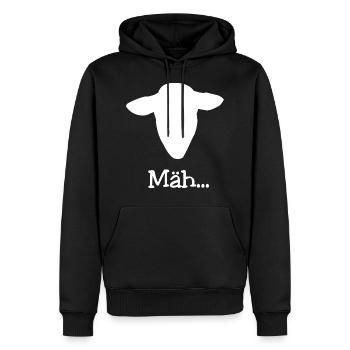 Schafskopf T-Shirt Geschenk lustig Spruch Mäh - Männer Premium Bio Hoodie - Schwarz - Vorne - Nico (187cm)