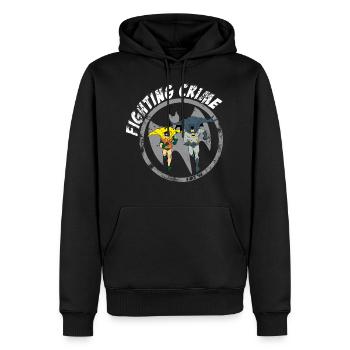 DC Comics Batman Robin Crime Look Usé - Sweat à capuche Premium bio Homme - noir - Devant - Nico (187cm)