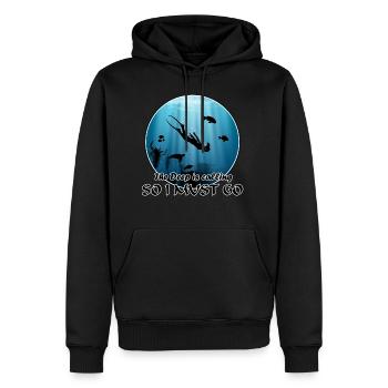 Freediver Meeresschildkröte Fische - Männer Premium Bio Hoodie - Schwarz - Vorne - Nico (187cm)
