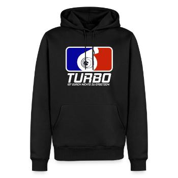 Turbo ist durch nichts zu ersetzen Auto Tuning - Männer Premium Bio Hoodie - Schwarz - Vorne - Nico (187cm)