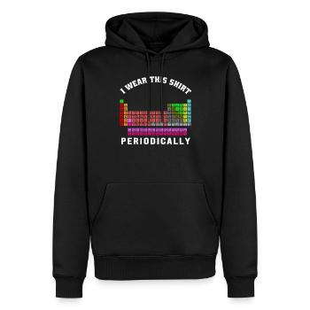 Ich trage dieses Shirt regelmäßig - Männer Premium Bio Hoodie - Schwarz - Vorne - Nico (187cm)