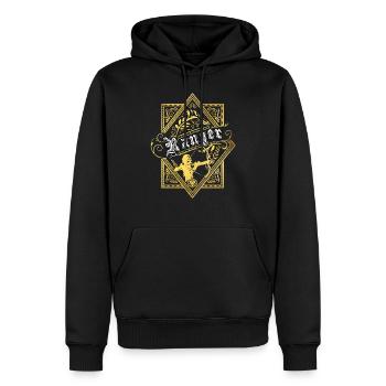 RPG Ranger Charakterklassen RPG - Männer Premium Bio Hoodie - Schwarz - Vorne - Nico (187cm)