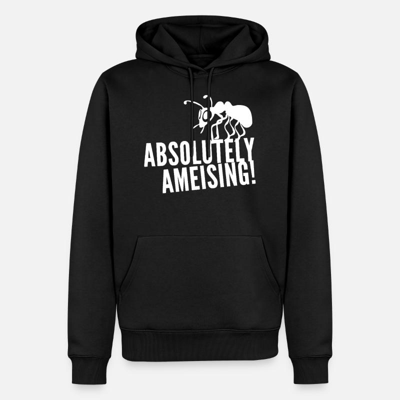 Ameise - Männer Premium Bio Hoodie - Schwarz