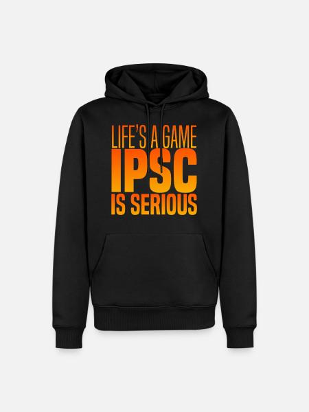 IPSC IS SERIOUS - Men’s Premium Organic Hoodie - black
