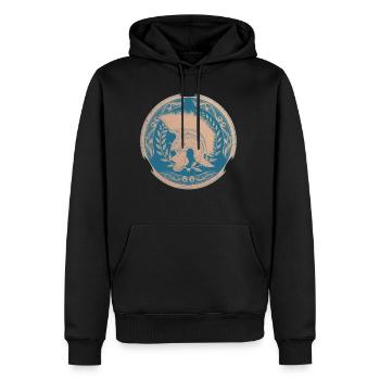 Römischer Zenturio - Männer Premium Bio Hoodie - Schwarz - Vorne - Nico (187cm)
