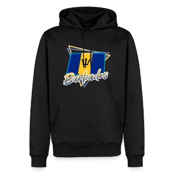 Barbados - Männer Premium Bio Hoodie - Schwarz - Vorne - Nico (187cm)