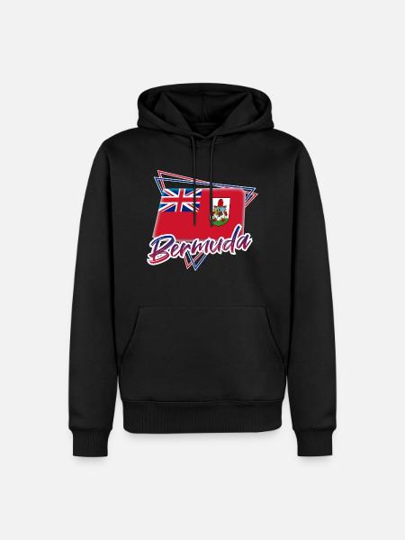 Bermuda - Sweat à capuche Premium bio Homme - noir
