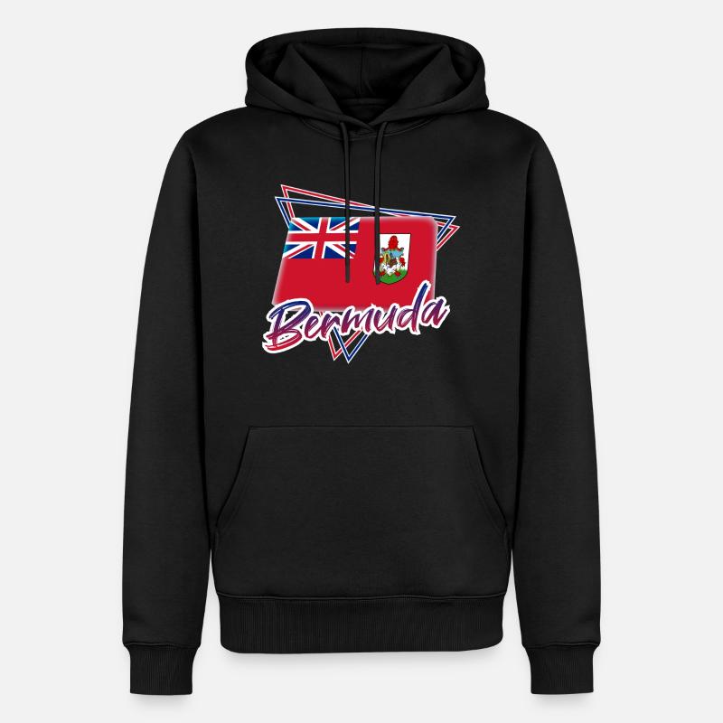 Bermuda - Sweat à capuche Premium bio Homme - noir