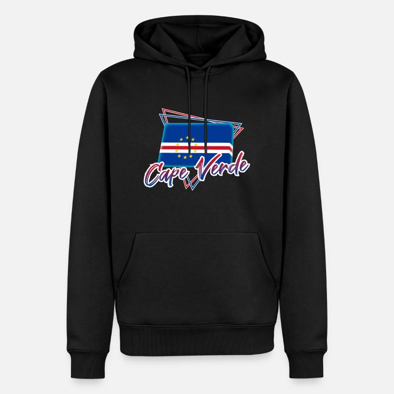Cap-Vert - Sweat à capuche Premium bio Homme - noir