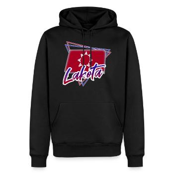 Lakota - Sweat à capuche Premium bio Homme - noir - Devant - Nico (187cm)