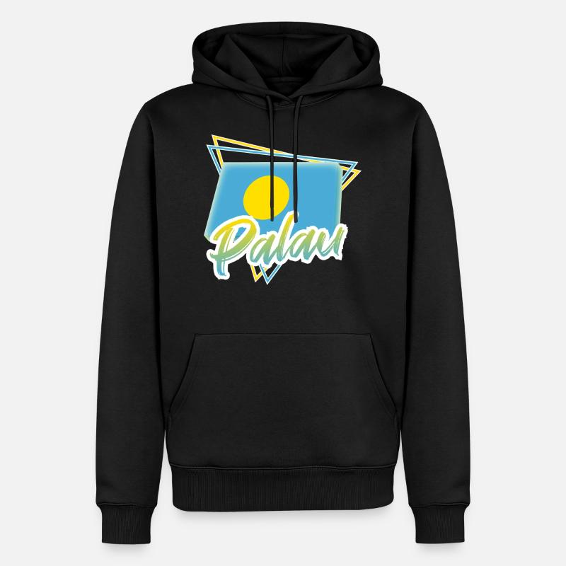 Palau - Sweat à capuche Premium bio Homme - noir