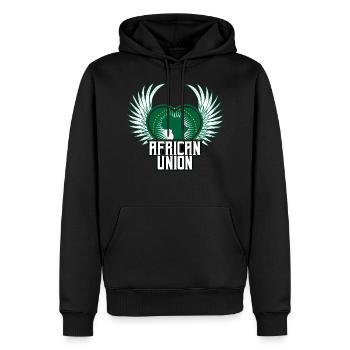 Afrikanische Union - Männer Premium Bio Hoodie - Schwarz - Vorne - Nico (187cm)