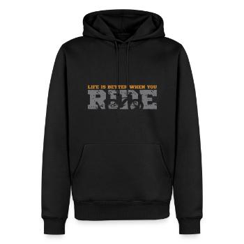 Fatbike Fat Tire Bike Fette Reifen Fahrrad mieux - Sweat à capuche Premium bio Homme - noir - Devant - Nico (187cm)
