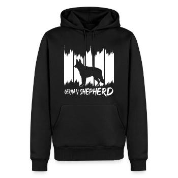 German Shepherd - Männer Premium Bio Hoodie - Schwarz - Vorne - Nico (187cm)