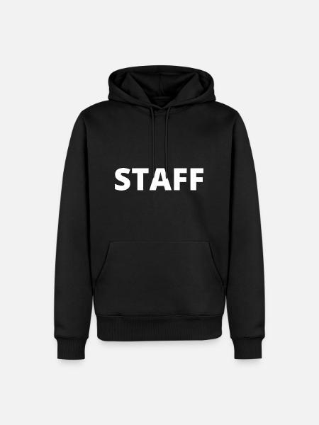 STAFF - Men’s Premium Organic Hoodie - black