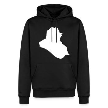 Irak Landkarte Flagge - Männer Premium Bio Hoodie - Schwarz - Vorne - Nico (187cm)