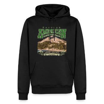 Lassen Volcanic national park California - Men’s Premium Organic Hoodie - black - Front - Nico (187cm)