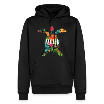 Hawaii Aloha Schildkröte Urlaub Geschenk Party - Männer Premium Bio Hoodie - Schwarz - Vorne - Nico (187cm)