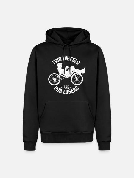 Recumbent Trike - Männer Premium Bio Hoodie - Schwarz